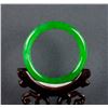 Image 3 : Burma Green Jadeite Carved Bangle