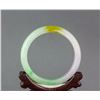 Image 3 : Burma Two Colour Jadeite Carved Bangle