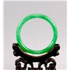 Image 8 : 3 PC Assorted Burma Green Jadeite Carved Bangle