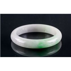 Burma Green & Lavender Jadeite Bangle Grade A Cert