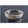 Image 1 : 10k Yellow Gold Diamond Swirl Style Ring CRV$2250