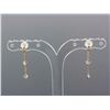 Image 1 : 14k Yellow Gold Diamond Earrings RV$400
