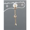 Image 2 : 14k Yellow Gold Diamond Earrings RV$400