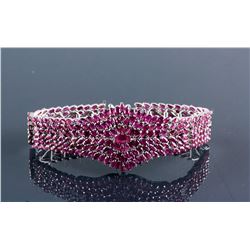 Sterling Silver 0.75ct Ruby Bracelet CRV$4350