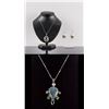 Image 1 : Set of Topaz Jewellery Set & 925 Silver Pendant