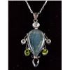 Image 7 : Set of Topaz Jewellery Set & 925 Silver Pendant