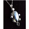 Image 8 : Set of Topaz Jewellery Set & 925 Silver Pendant