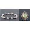 Image 1 : Set of Prasiolite Ring & Crystal Bracelet