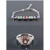 Image 1 : Set of Zirconia Ring & Multi-Gemstone Bracelet