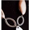 Image 4 : Set of Diamond Ring & Silver Drop Necklace