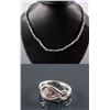 Image 1 : Set of Diamond Ring &Labradorite Necklace CRV$925