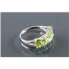 Image 7 : Set of Peridot Ring & Ruby Cross Pendant