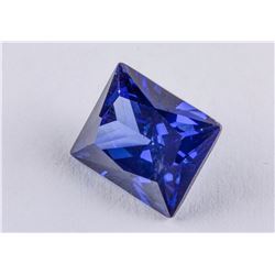 Princess Cut 7.57 ct Blue Sapphire 11.01 x 8.96 mm
