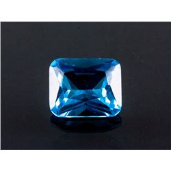 SEA BLUE SAPPHIRE 7.71CT Emerald Cut 10X12mm
