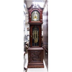 Tempus Fugit Grandfather Clock Working Cond NR