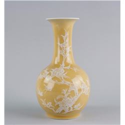 Chinese Light Brown Porcelain Vase Jing De Zhen MK