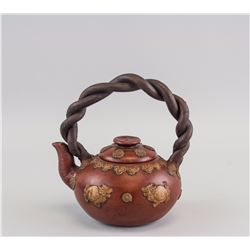 Chinese Zisha Teapot Signed Gu Jingzhou 1915-1996