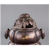 Image 2 : Chinese Bronze Cicada Censer with Zhen Wan Mark
