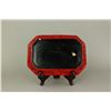 Image 4 : Chinese Cinnabar Lacquer Dragon Carved Round Tray