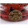 Image 2 : Chinese Red Lacquer Wood Round Tube Box