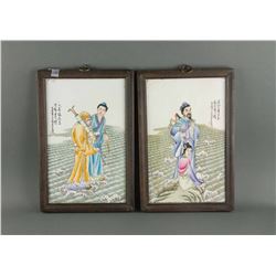 Chinese Porcelain PlaguePainting Wang Qi 1884-1937