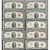 Lot of (10) 1953 $2 Legal Tender Notes