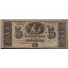 1800's $5 Citizens Bank of Louisiana Obsolete Note