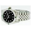 Image 6 : Rolex Mens Stainless Steel Emerald and 1.20ctw Diamond Datejust Wristwatch