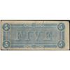 Image 2 : 1864 $5 Confederate States of America Note