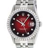 Rolex Stainless Steel 1.40ctw Diamond Datejust Mens Wristwatch