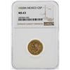 Image 1 : 1920-M Mexico 5 Peso Gold Coin NGC MS63