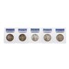 Image 1 : Lot of (5) Assorted Philadelphia Mint $1 Morgan Silver Dollar Coins PCGS MS64