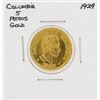 1929 Columbia 5 Pesos Gold Coin
