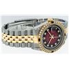 Image 2 : Rolex Mens Two Tone 14KT Yellow Gold Ruby and Diamond Datejust Wristwatch