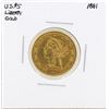 Image 1 : 1881 $5 Liberty Head Half Eagle Gold Coin