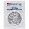 Image 1 : 2014 $1 American Silver Eagle Coin PCGS MS70