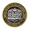 Image 2 : .999 Silver Golden Nugget Las Vegas $10 Casino Limited Edition Gaming Token