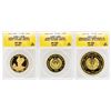 Lot of (3) 1994-1995 Uzbekistan Proof Coins ANACS PF65/PR69