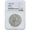 Image 1 : 1885-O $1 Morgan Silver Dollar Coin NGC MS63