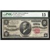 Image 1 : 1891 $2 Silver Certificate Note Fr.246 PMG Choice Fine 15