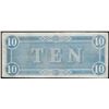 Image 2 : 1864 $10 Confederate States of America Note