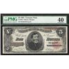 Image 1 : 1891 $5 Treasury Note Fr.363 PMG Extremely Fine 40