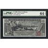 Image 1 : 1896 $1 Educational Silver Certificate Note Fr.224 PMG Choice Uncirculated 64EPQ