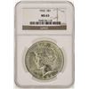 Image 1 : 1922 $1 Peace Silver Dollar Coin NGC MS63