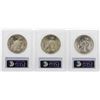 Image 2 : Lot of (3) 1923 $1 Peace Silver Dollar Coins PCGS MS63