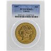 1907 $20 Liberty Head Double Eagle Gold PCGS MS63+