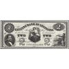 1800's $2 The Citizens Bank of Louisiana New Orleans Obsolete Note
