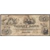 Image 1 : 1855 $5 The Valley Bank of Maryland Obsolete Note