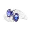 Platinum 1.70ctw Blue Sapphire and Diamond Ring