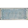 Image 2 : 1864 $5 Confederate States of America Note